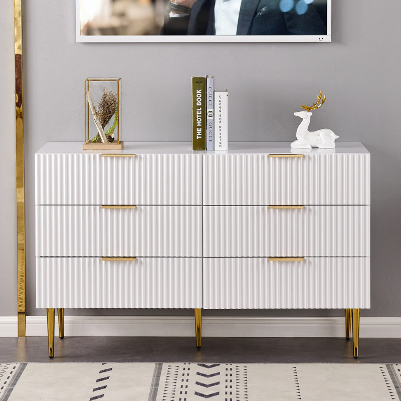 Light luxury modern simple bedroom storage bedside cabinet bucket cabinet locker