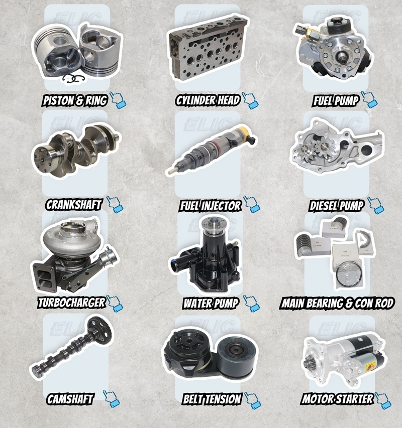 Excavator Tensores De Correa Fan Conveyor Belt Tensioner Diesel Engine Timing Belt Tensioner Pulley For Cummins Bobcat Jcb