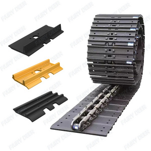 bulldozer excavator single tractor dozer track pad bolt and nut shoe plate steel rubber track shoe pad