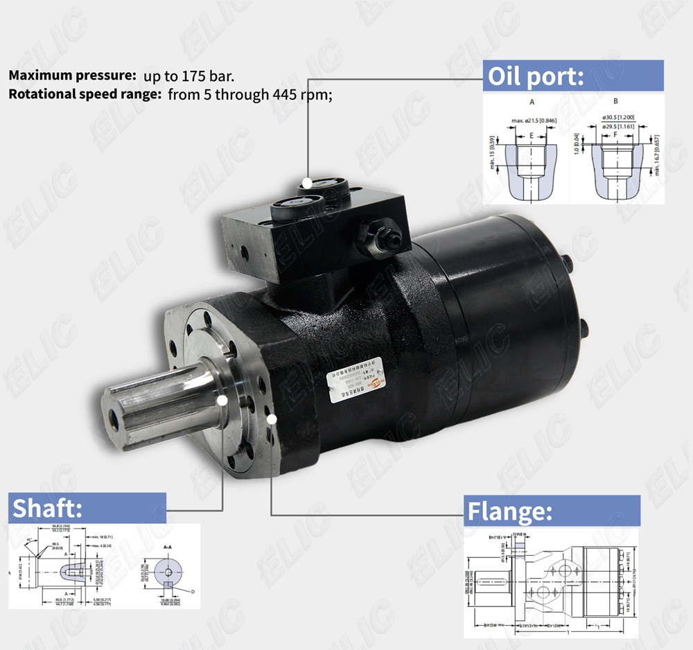 High torque cycloid OMP OMR OMS OMT OMV Hydraulic orbit orbital Motor for Rexroth eaton sauer dan--foss parker white charlynn