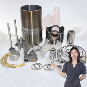 Excavator Diesel Engine Piston Kit Engine Cylinder Liner Kit Rebuild Overhaul Kits For Yanmar Mitsubishi Volvo Hyundai