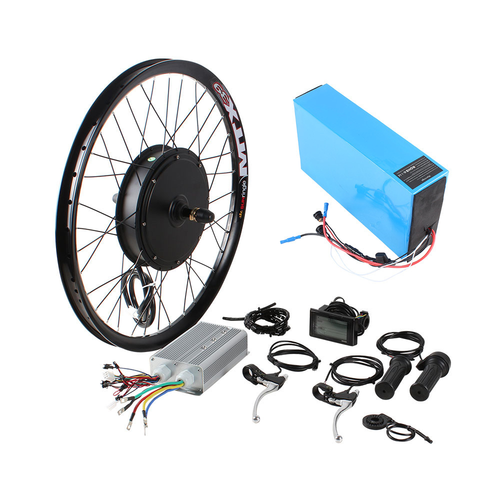 2020 MTX Wheel 48v 2000w ebike bicycle electric bike hub motor conversion kit with 48v 26ah battery