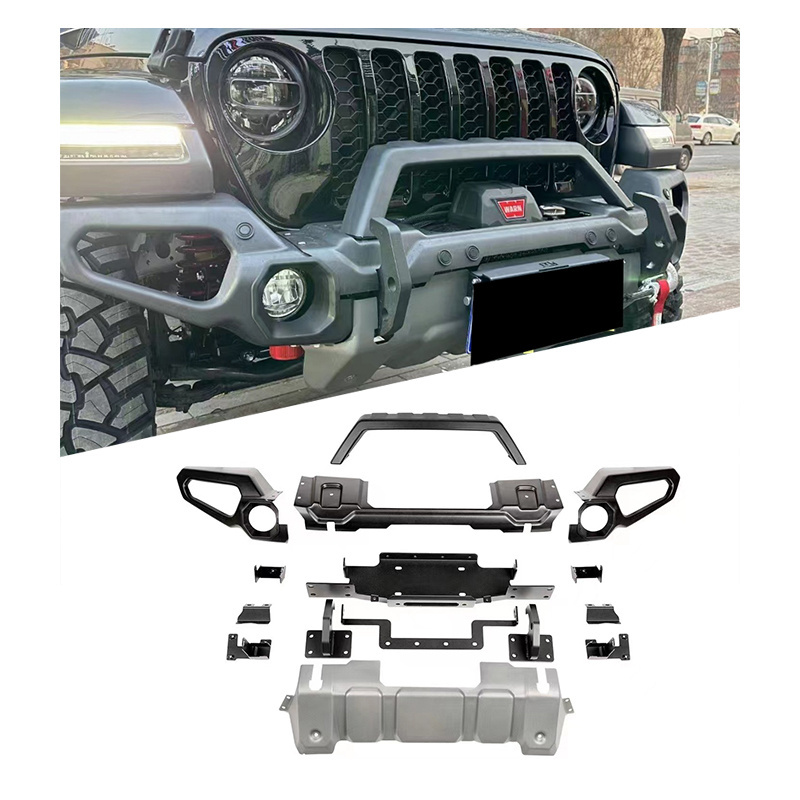 Car AccessoriesJeep JL Wrangler JT Gladiator Conversion Competition Bumper RR Front Bumper For Jeep Wrangle Jl