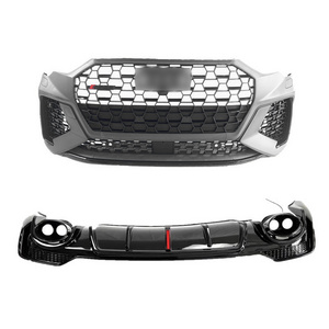 Car Exterior Parts Body ABS Plastic Universal Grille Front Bumper Body Kit For Audi Q3 2021-2023