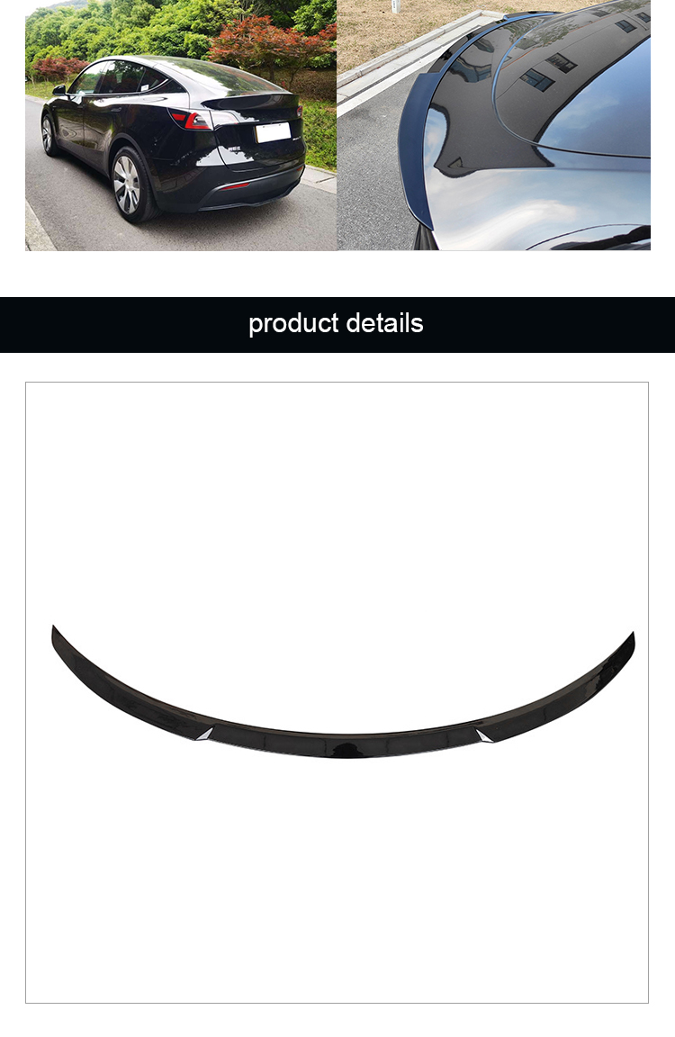 Hot Selling Electric Cars Modify Parts Carbon Fiber Body Kits Spoiler For Tesla Model Y 2019-2022