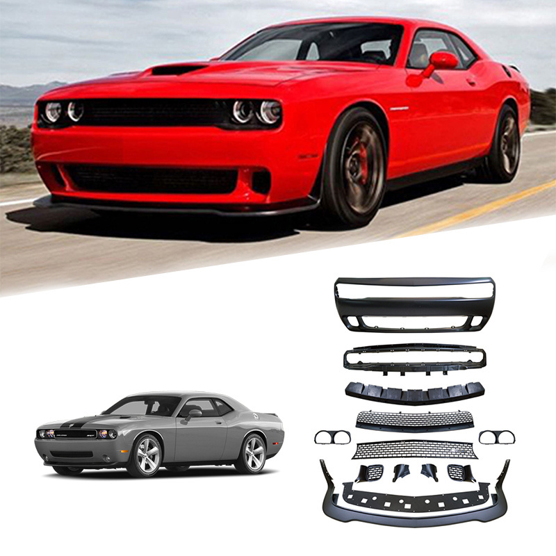 Facelift  Front Rear Bumper Side Skirt Sport M Tech Body Kit For Dodge Challenger 2008-2014