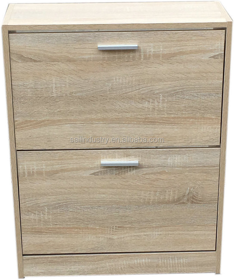 Wood Colors Two Doors Shoe Cabinet