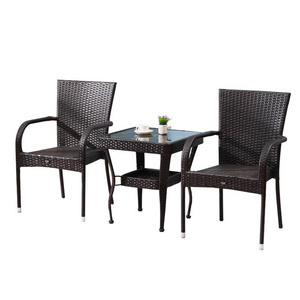 outdoor garden sets waterpoof durable rattan rope wicker patio furniture sets  dining set patio table and chairs for outdoor