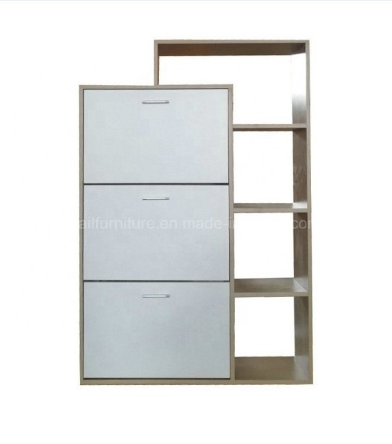 Modern Storage 3-doors closet Shoe cabinet Rack in living room