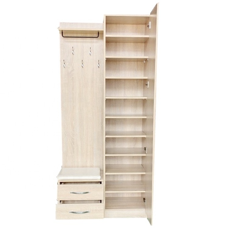 Entrance shoe cabinet with mirror closet living room shoe case