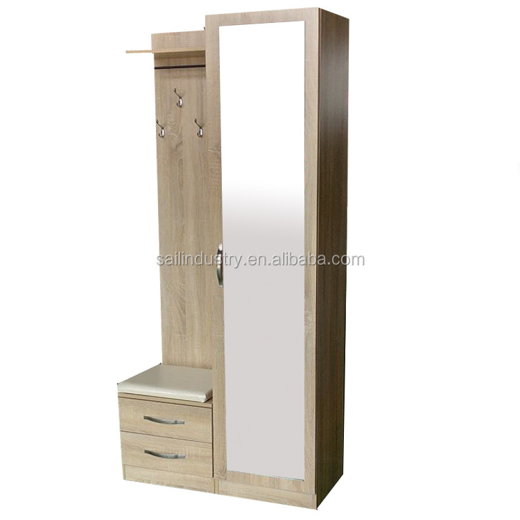 Entrance shoe cabinet with mirror closet living room shoe case