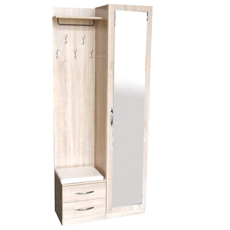 Entrance shoe cabinet with mirror closet living room shoe case