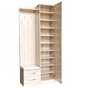 Entrance shoe cabinet with mirror closet living room shoe case