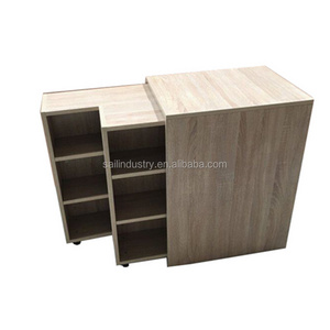 Simple Modern Bookshelf Dustproof Mobile Bookcase Storage closet