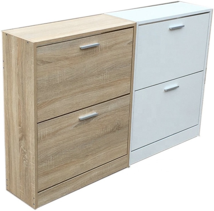 Wood Colors Two Doors Shoe Cabinet