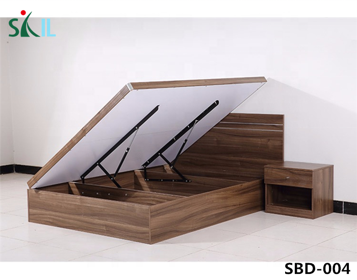 bed room furniture wooden bed with box