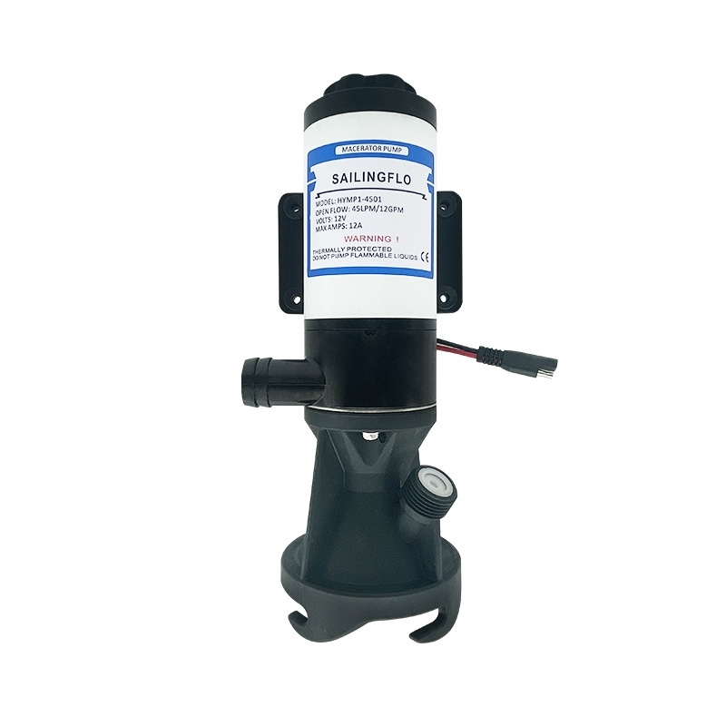 SAILINGFLO New Type 12V DC 45LPM RV Macerator Pump Toilet Pump