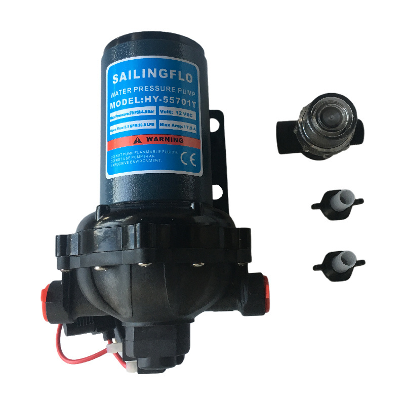 Built-in Pressure Switch Automatical Pressure Water Pump 12V Dc 5.5GPM Electric Ce Diaphragm PUMP Marine ROHS