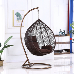 Patio Swings Rattan Hammock Egg Hanging Chair for Indoor or Outdoor Outdoor Furniture Optional