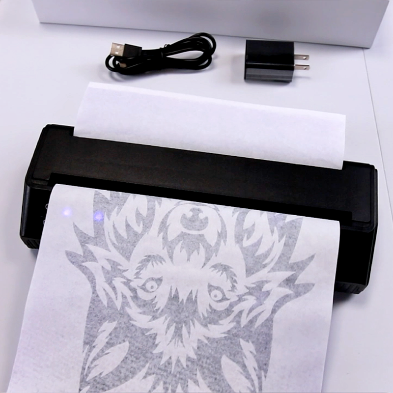 Mini Wireless Mobile No Ink Portable a4 Thermal Barcode color label tattoo printer