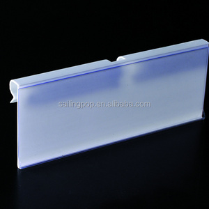 Retail store hanging plastic shelf edge label holder for supermarket