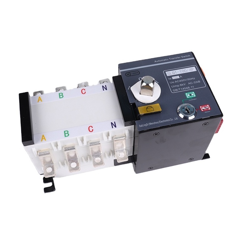 SLS Automatic Transfer Switch (ATS) 2P 3P 4P 40A 50A 63A 100A White Electrical Switch up to 400 Amps