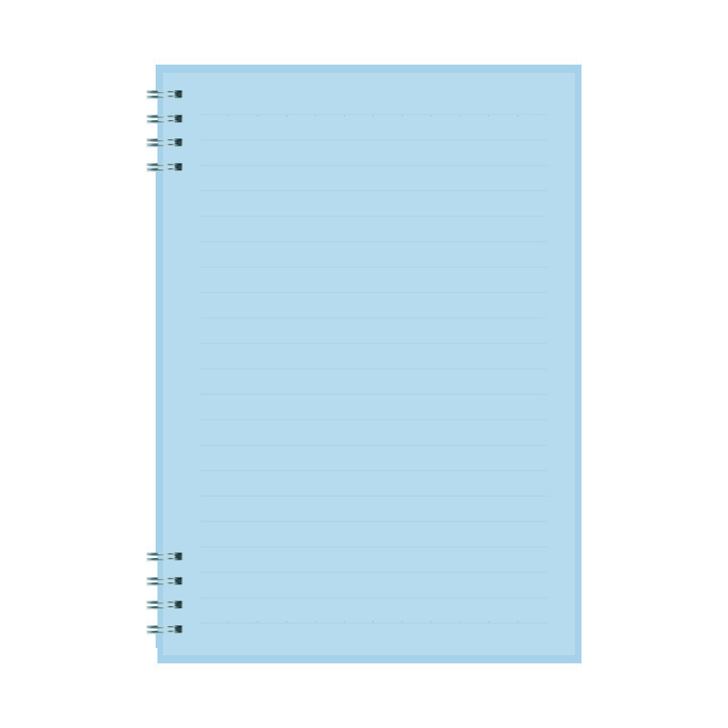 A5 B5 PVC Waterproof cover note book colored coil simple school and office supplies lined notebook journal manufacturer