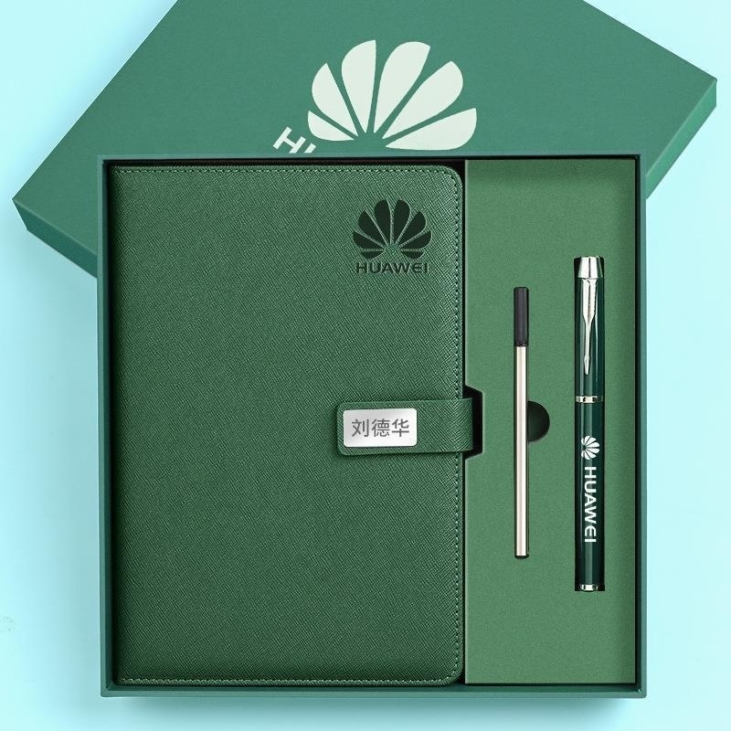 2023 diary gift set A5 notebooks LOGO customizable giveaways business office notepad with pen and extra refill