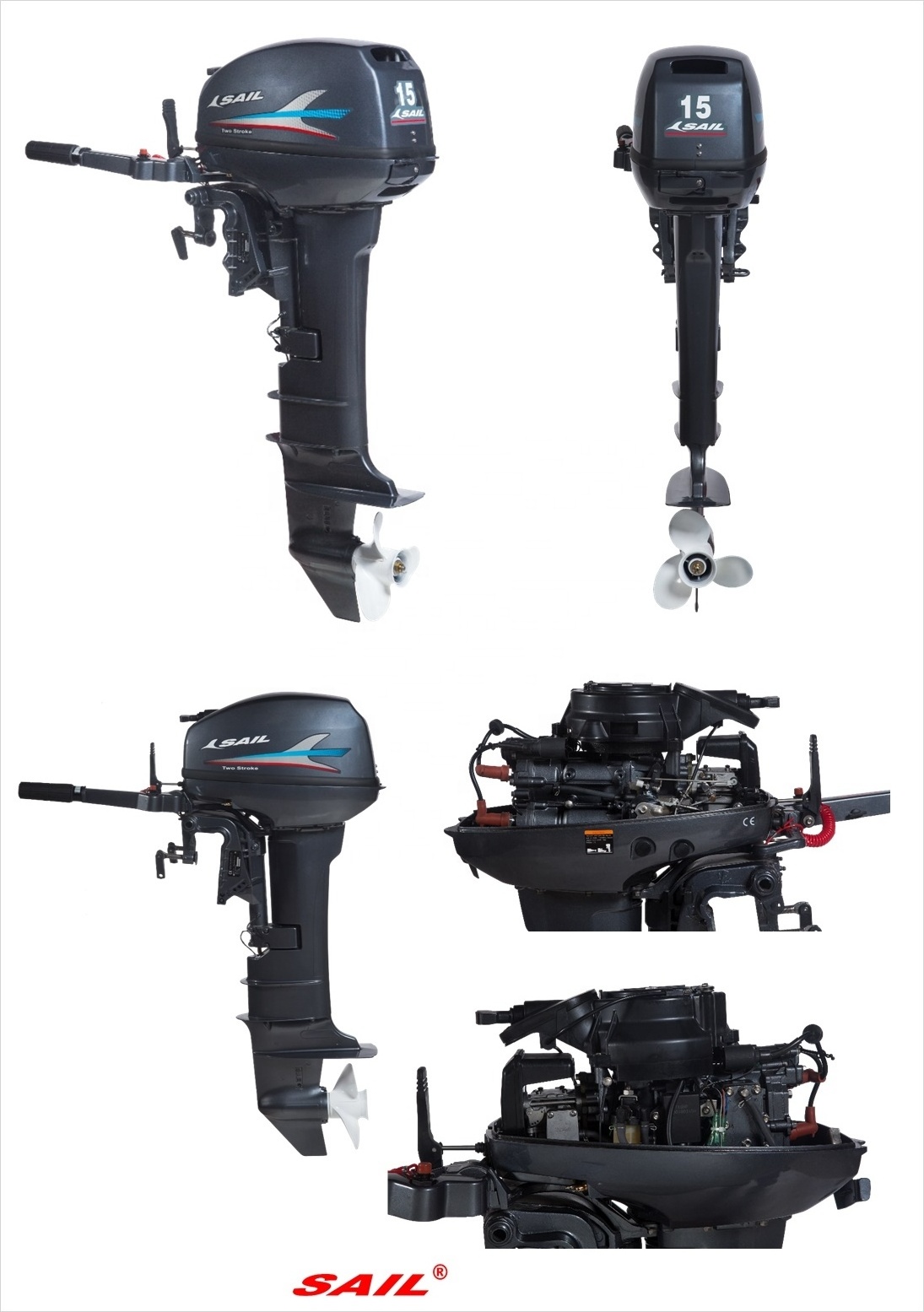 15hp/40hp used outboard motors / used outboard engines for sale