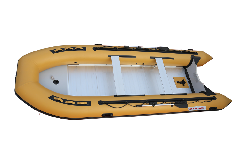 SAILSKI inflatable boat A550 5.5m/18ft length for 12 person, Heavy duty aluminum floor