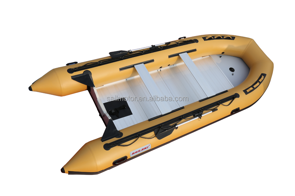 SAILSKI inflatable boat A550 5.5m/18ft length for 12 person, Heavy duty aluminum floor