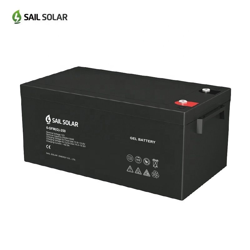 Customized logo 12v 100ah 150ah 200ah 250ah solar gel battery agm batterie for home solar systems