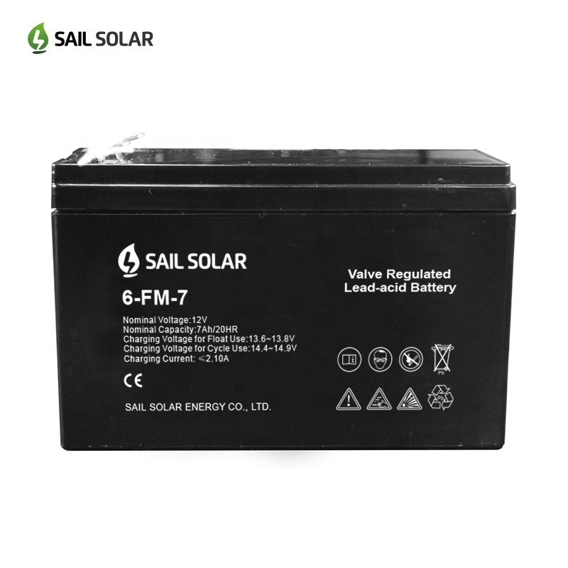 Long Life Rechargeable AGM Deep Cycle Solar Battery 12V 5Ah 7AH 9Ah 10Ah 20Ah