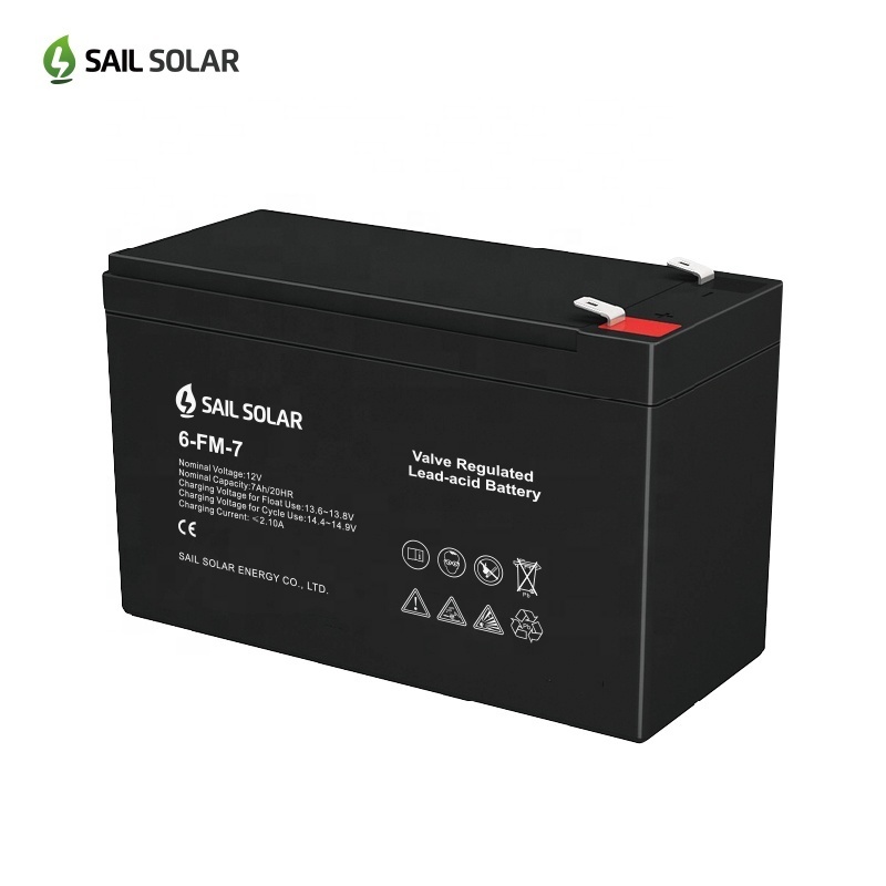 Long Life Rechargeable AGM Deep Cycle Solar Battery 12V 5Ah 7AH 9Ah 10Ah 20Ah