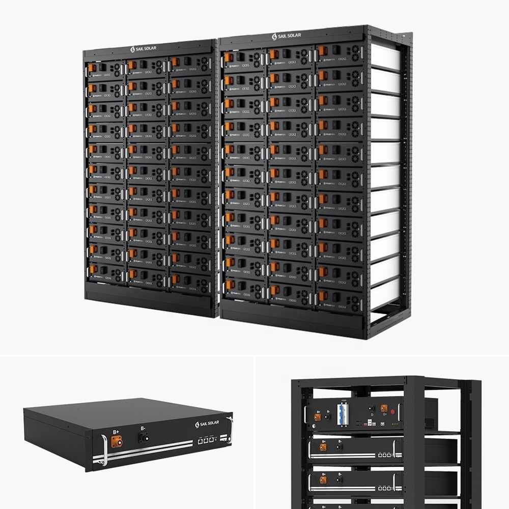 Sail Solar 384V 192V HV Lithium Battery Pack With BMS 90% DOD Deep Cycles LiFePO4 Battery