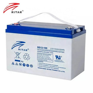 Ritar 12v 150ah 200ah 250ah 260ah 300ah solar gel battery solar lead acid batterie for power storage