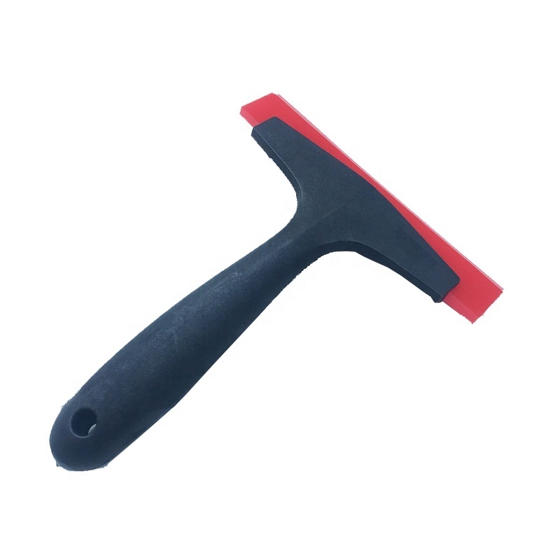 Red Rubber Squeegee with handle Scraper Tools Squeegee Vinyl Car Wrap Tools snow ice scraper window cleaning tool