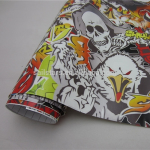 stickerbomb cartoons car wrap vinyl skull graphic Eagle for truck,motorcycle ,bike wrapping