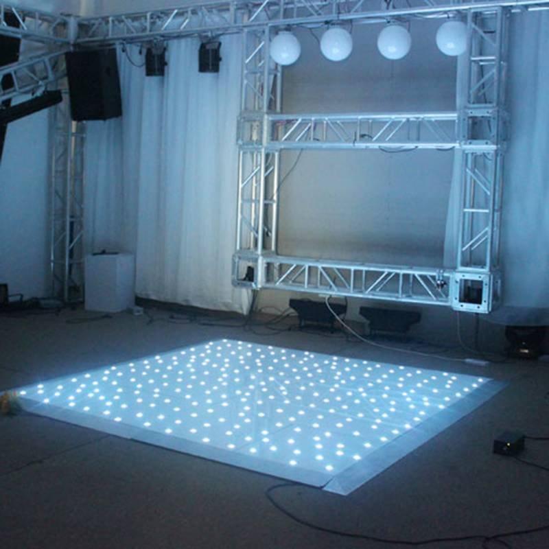 White Starlit Star Twinkling Decoration Light Tile RGB LED Dance Floor Panels For Wedding DJ Bar Party