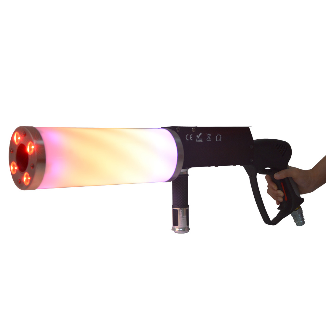 Hot DMX512 CO2 Jet LED FOG MACHINE Handheld Co2 Jet Gun Effects Equipment For Disco Party Event