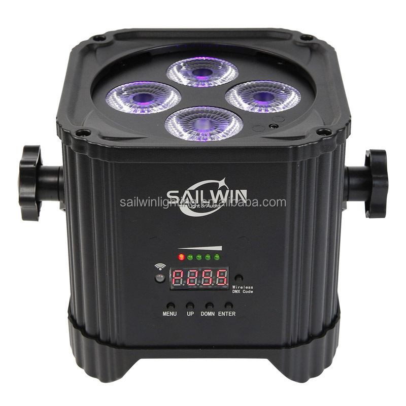 New Cheap Chau-vet MINI 4X18W 6in1 RGBAW UV Battery LED Par Light Stage DJ Lighting