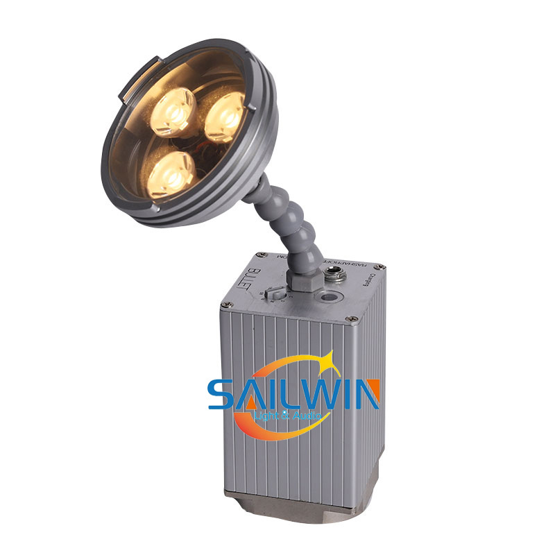 New Rasha 9W 3 Leds Battery Powered Wireless LED Pinspot Light Magnetic For Wedding Party Event Club With IR Remote