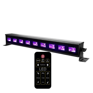 9X3W UV Black Light LED Wall Washer DJ Purple LED Wall Lights For Wedding Party Event With Remote Control