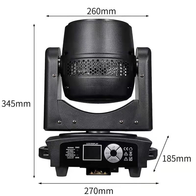 SAILWIN 7X40W RGBW 4IN1 Zoom LED Moving Head Wash Light 200W Power Disco Event Stage Lights with Artnet Port EU Stock