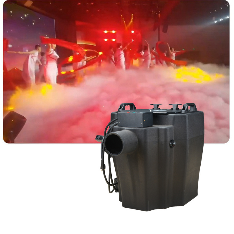 High-Power 6000W Dry Ice Fog Machine Low-Ground Dry Ice Machine for DJ Disco Wedding Party Dry Ice Equipment