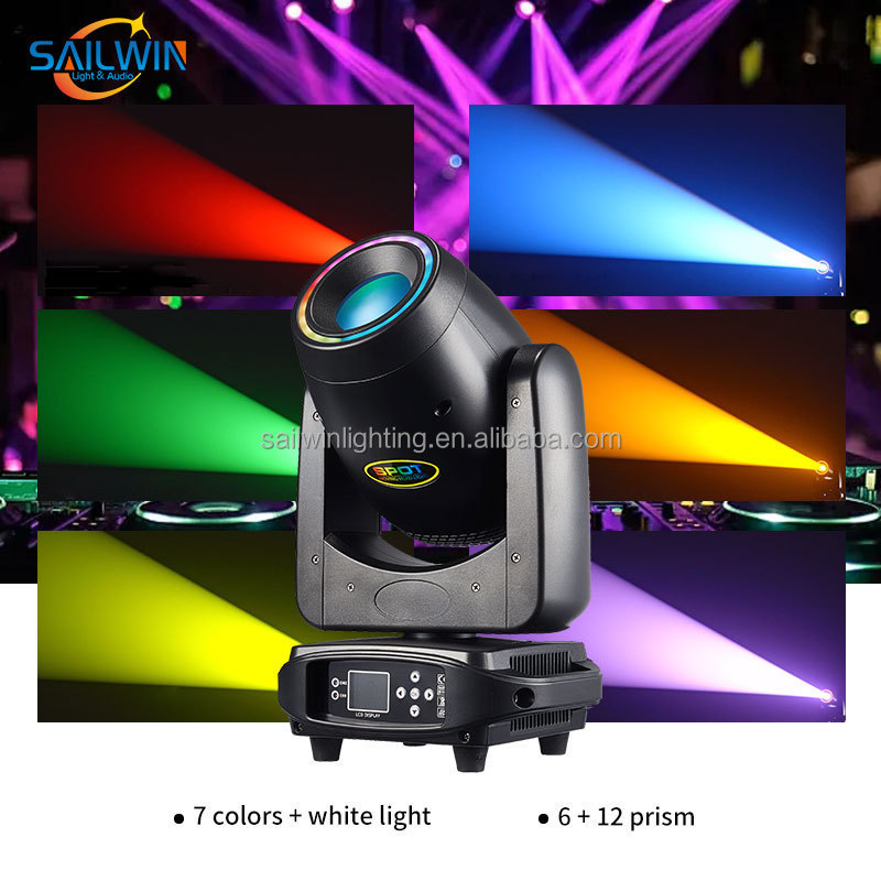 Sailwin 200W BSW 3in1 Lyre Sharpy LED Moving Head Beam Light With 7 Fixed Gobos And Prism For Disco Event Club Party