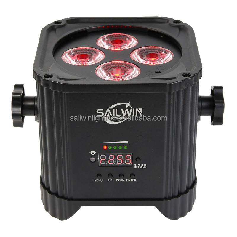 New Cheap Chau-vet MINI 4X18W 6in1 RGBAW UV Battery LED Par Light Stage DJ Lighting