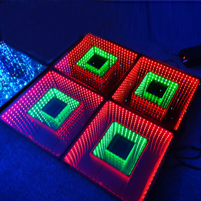 Hot Sale Led Starlight Dancing Floor Wedding Party Decoration Interactive Led Dancing Floor 3d Induction Floor Tile