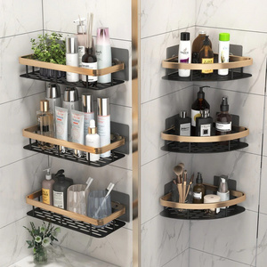 Bathroom Shelves Shower Shelf Wall Mounted Storage Organizer Rack Bathroom Shelves Tier Hanging  Corner Shower Caddy