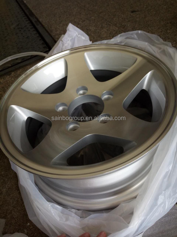 Top quality factory price hot sale 5x112 5/114.3 PCDsilver machine face trailer steel wheel